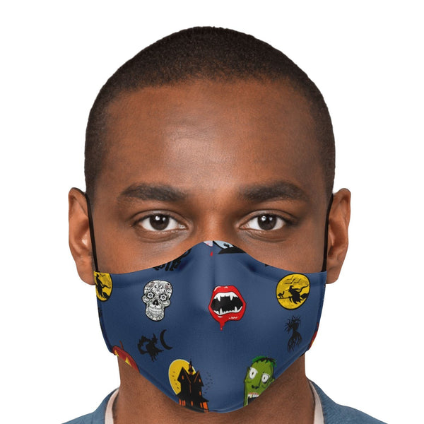 65 MCMLXV Unisex Halloween Icons Print Face Mask - 65mcmlxv