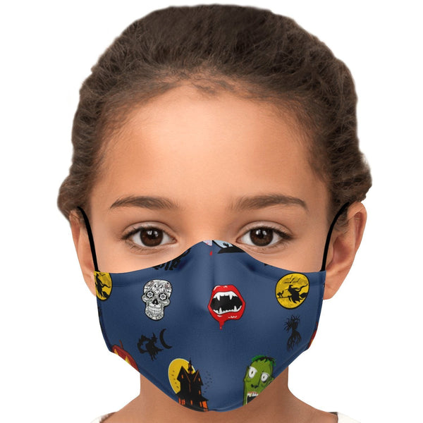 65 MCMLXV Unisex Halloween Icons Print Face Mask - 65mcmlxv