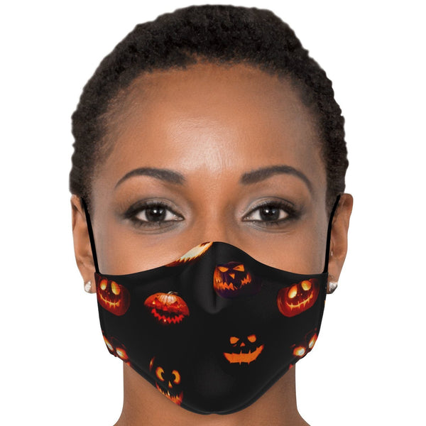 65 MCMLXV Unisex Halloween Jack - O - Lanterns Print Face Mask - 65mcmlxv
