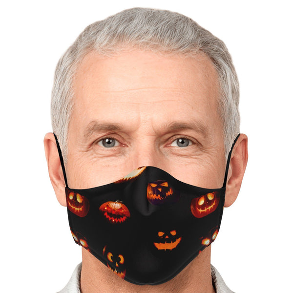65 MCMLXV Unisex Halloween Jack - O - Lanterns Print Face Mask - 65mcmlxv