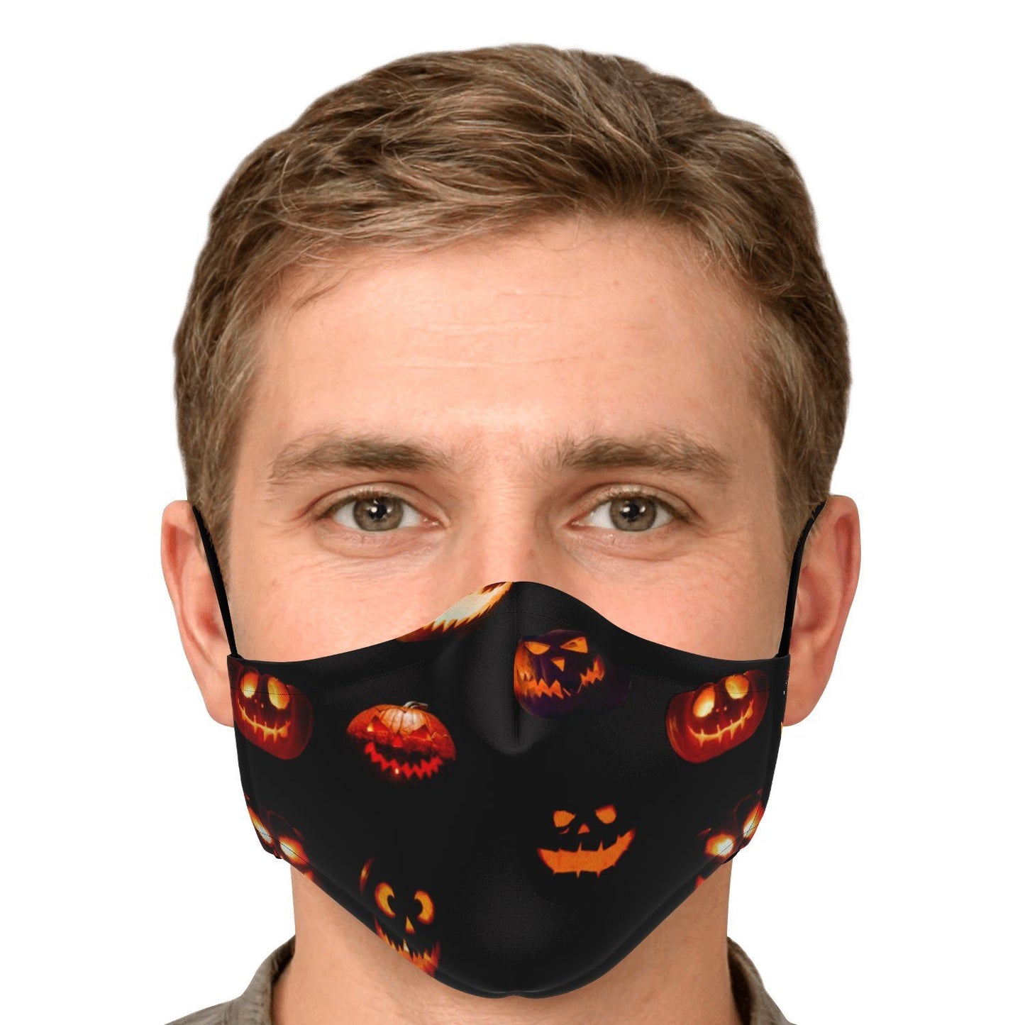 65 MCMLXV Unisex Halloween Jack - O - Lanterns Print Face Mask - 65mcmlxv