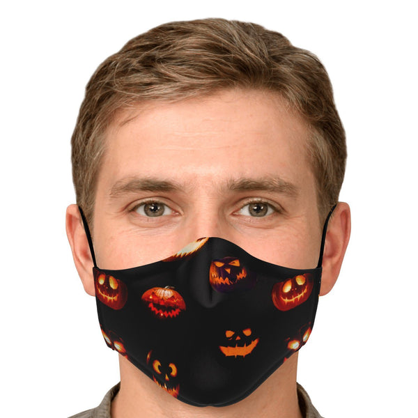65 MCMLXV Unisex Halloween Jack - O - Lanterns Print Face Mask - 65mcmlxv