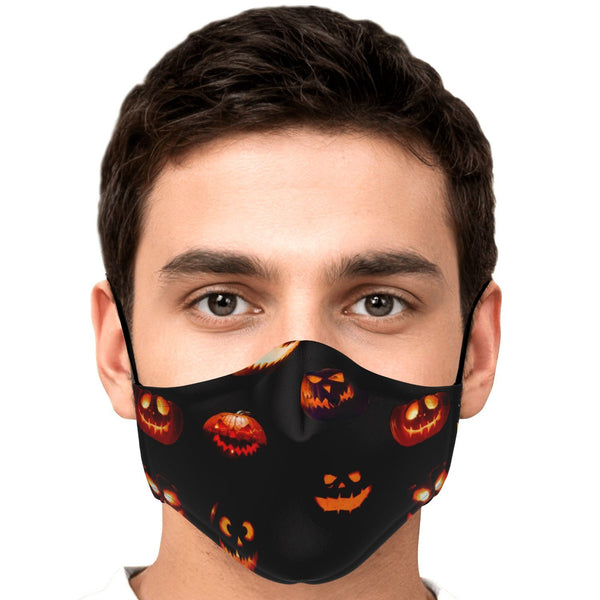 65 MCMLXV Unisex Halloween Jack - O - Lanterns Print Face Mask - 65mcmlxv
