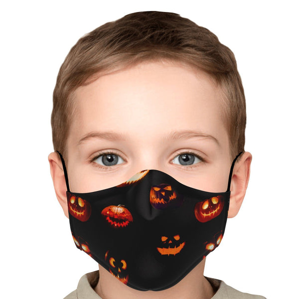 65 MCMLXV Unisex Halloween Jack - O - Lanterns Print Face Mask - 65mcmlxv