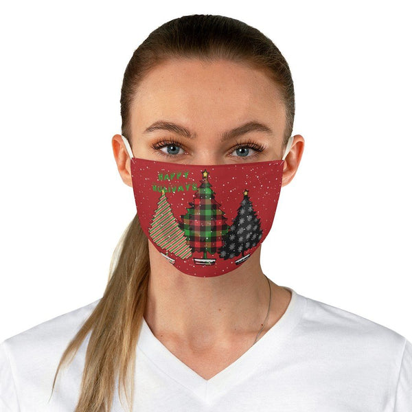 65 MCMLXV Unisex Happy Holidays Christmas Trees Print Face Mask - 65mcmlxv