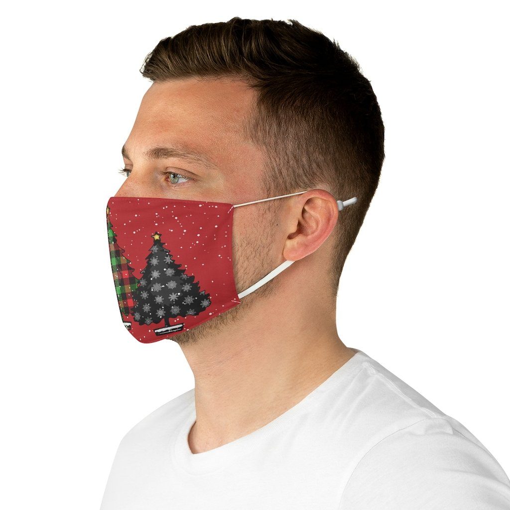 65 MCMLXV Unisex Happy Holidays Christmas Trees Print Face Mask - 65mcmlxv