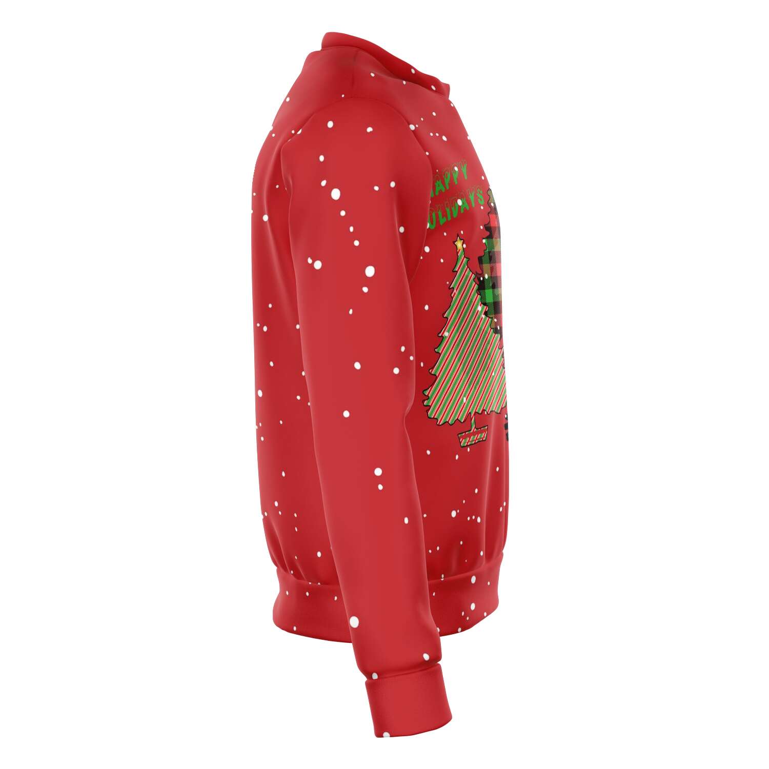 65 MCMLXV Unisex Happy Holidays Christmas Trees Print Sweatshirt - 65mcmlxv