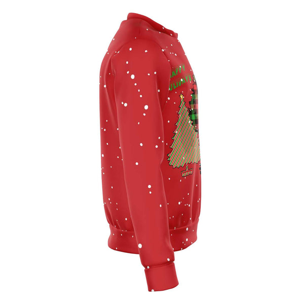 65 MCMLXV Unisex Happy Holidays Christmas Trees Print Sweatshirt - 65mcmlxv