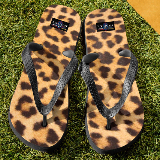 65 MCMLXV Unisex Jaguar Animal Print Flip - Flops - 65mcmlxv