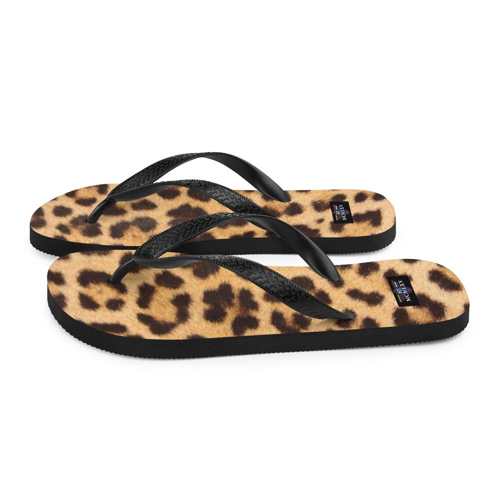 65 MCMLXV Unisex Jaguar Animal Print Flip - Flops - 65mcmlxv