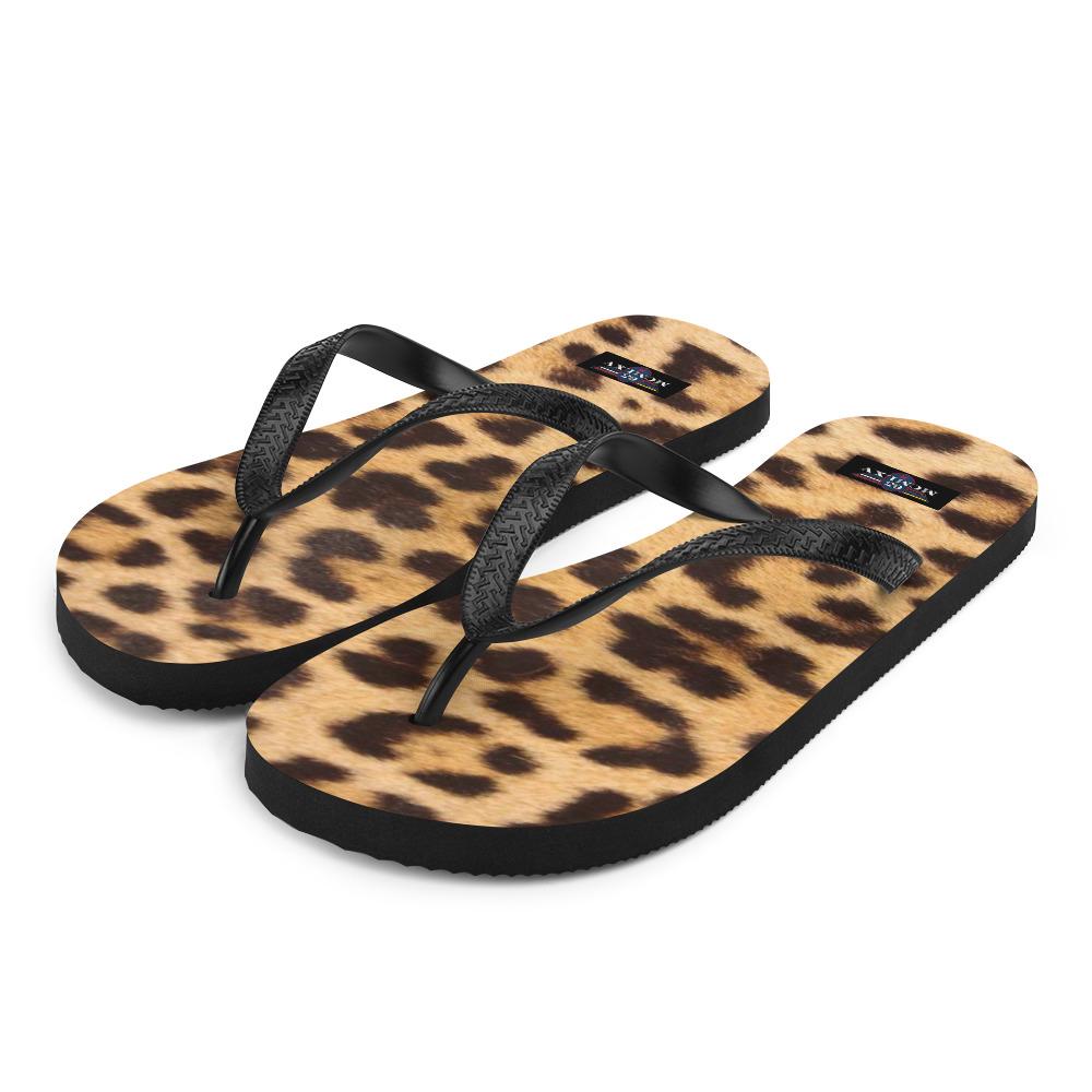 65 MCMLXV Unisex Jaguar Animal Print Flip - Flops - 65mcmlxv