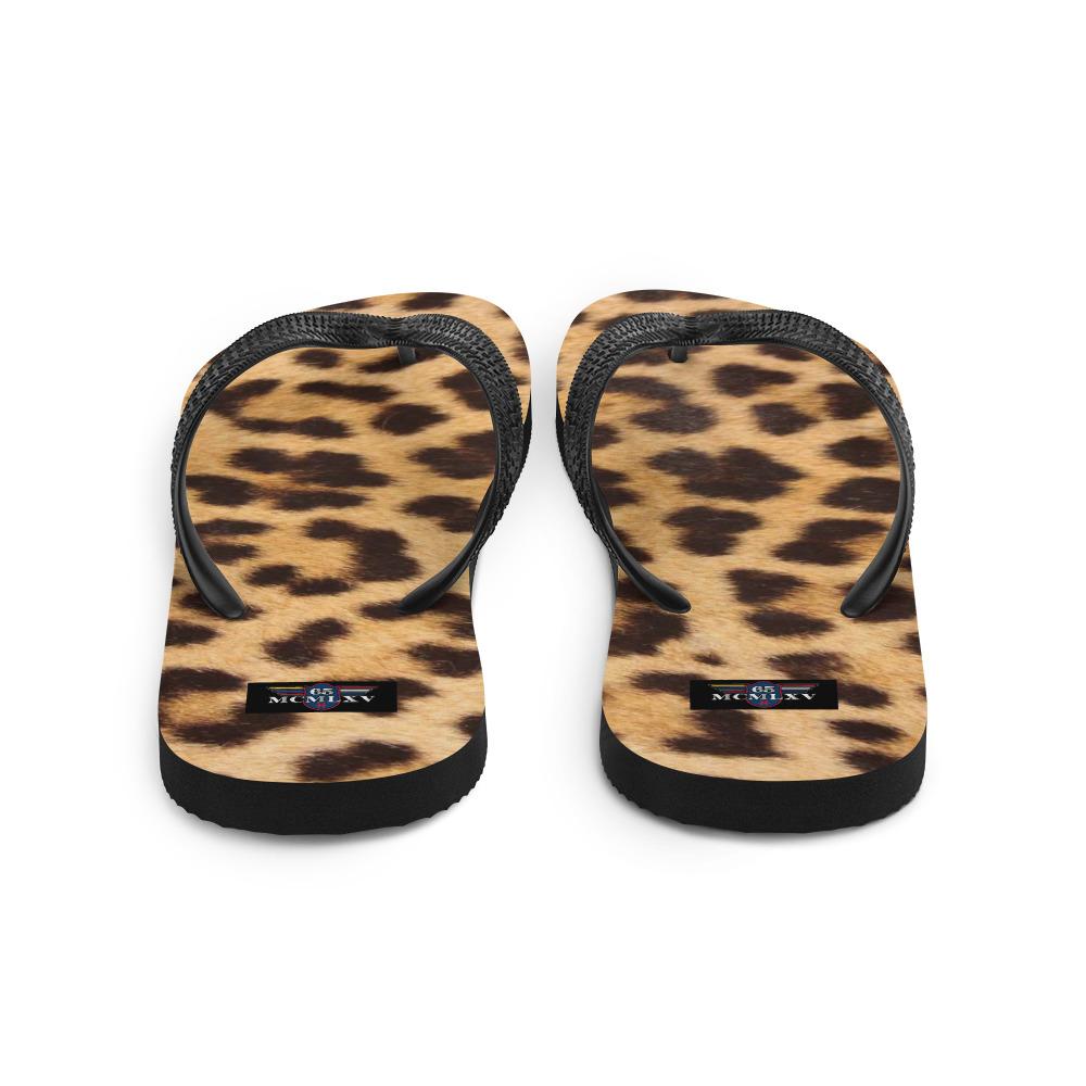 65 MCMLXV Unisex Jaguar Animal Print Flip - Flops - 65mcmlxv