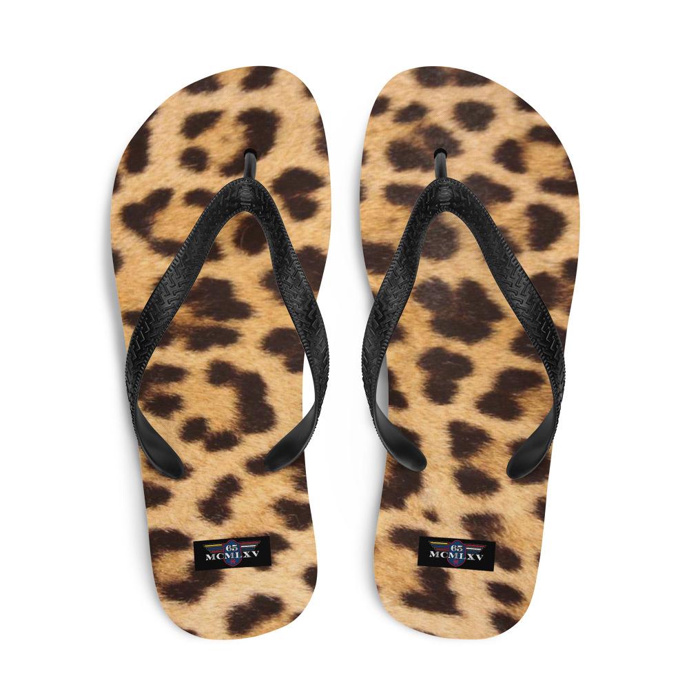 65 MCMLXV Unisex Jaguar Animal Print Flip - Flops - 65mcmlxv