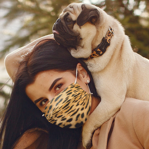 65 MCMLXV Unisex Jaguar Print Face Mask - 65mcmlxv