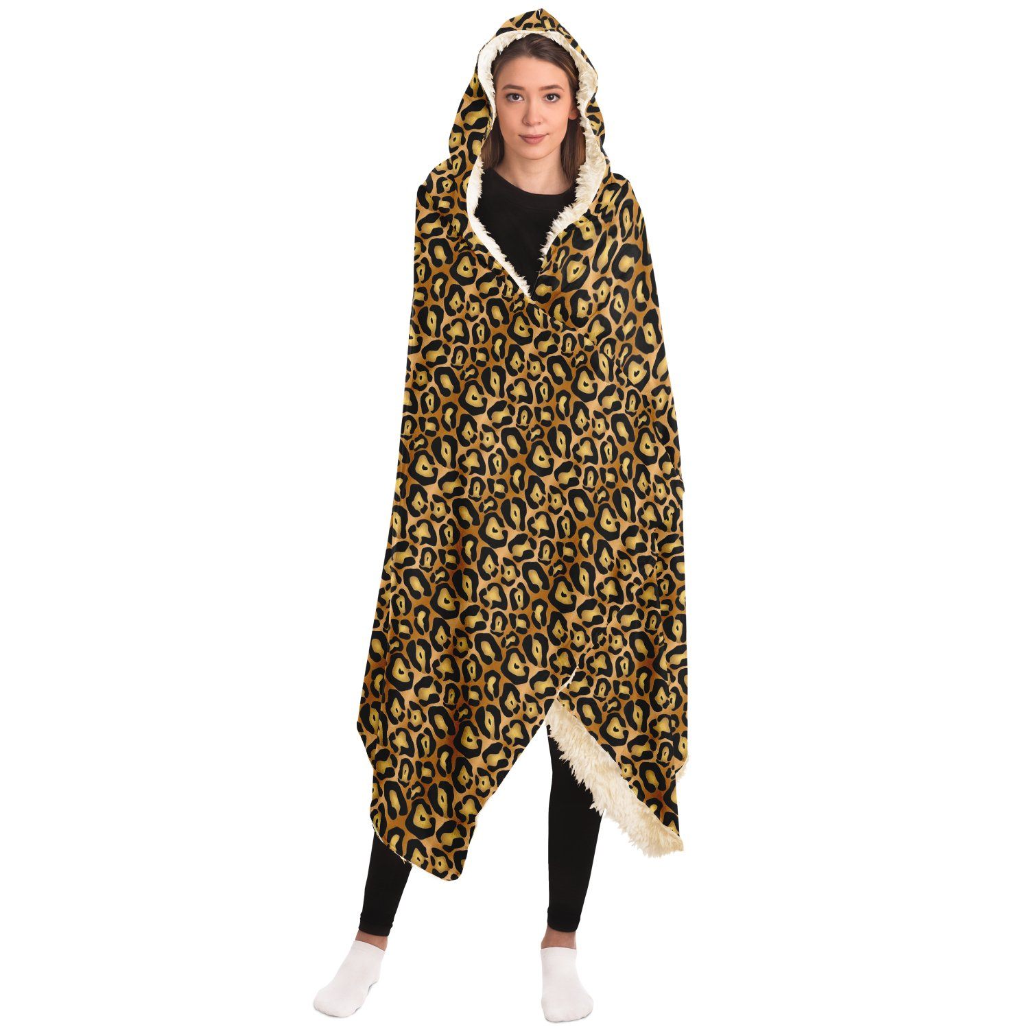 65 MCMLXV Unisex Jaguar Print Hooded Blanket - 65mcmlxv