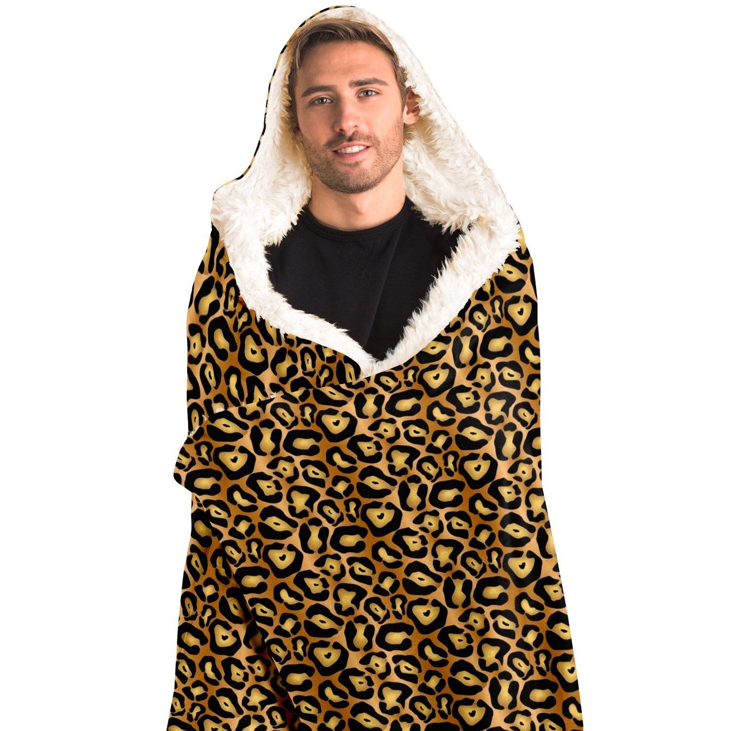65 MCMLXV Unisex Jaguar Print Hooded Blanket - 65mcmlxv