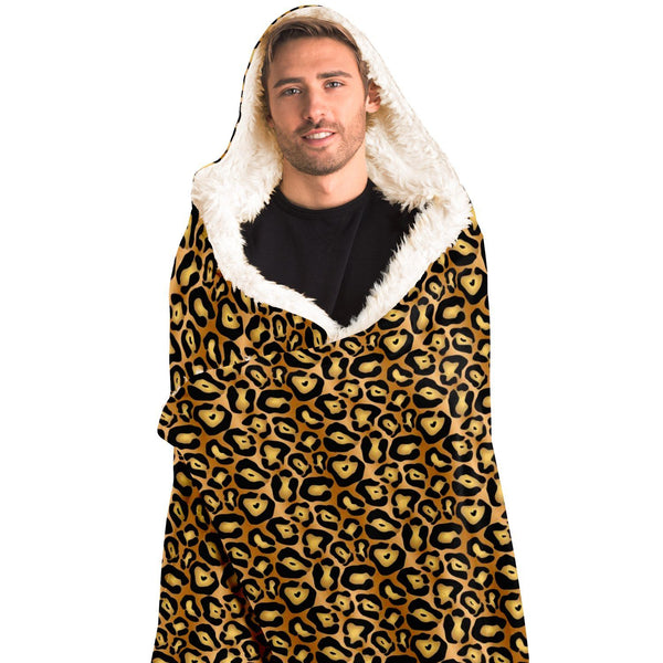 65 MCMLXV Unisex Jaguar Print Hooded Blanket - 65mcmlxv