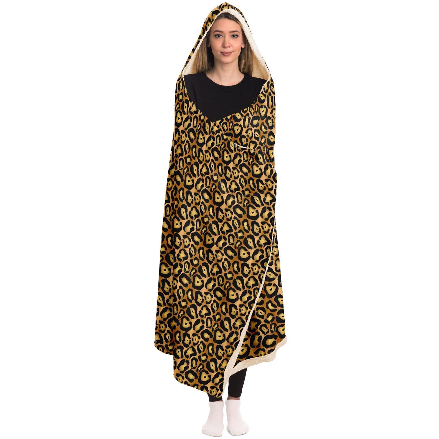 65 MCMLXV Unisex Jaguar Print Hooded Blanket - 65mcmlxv