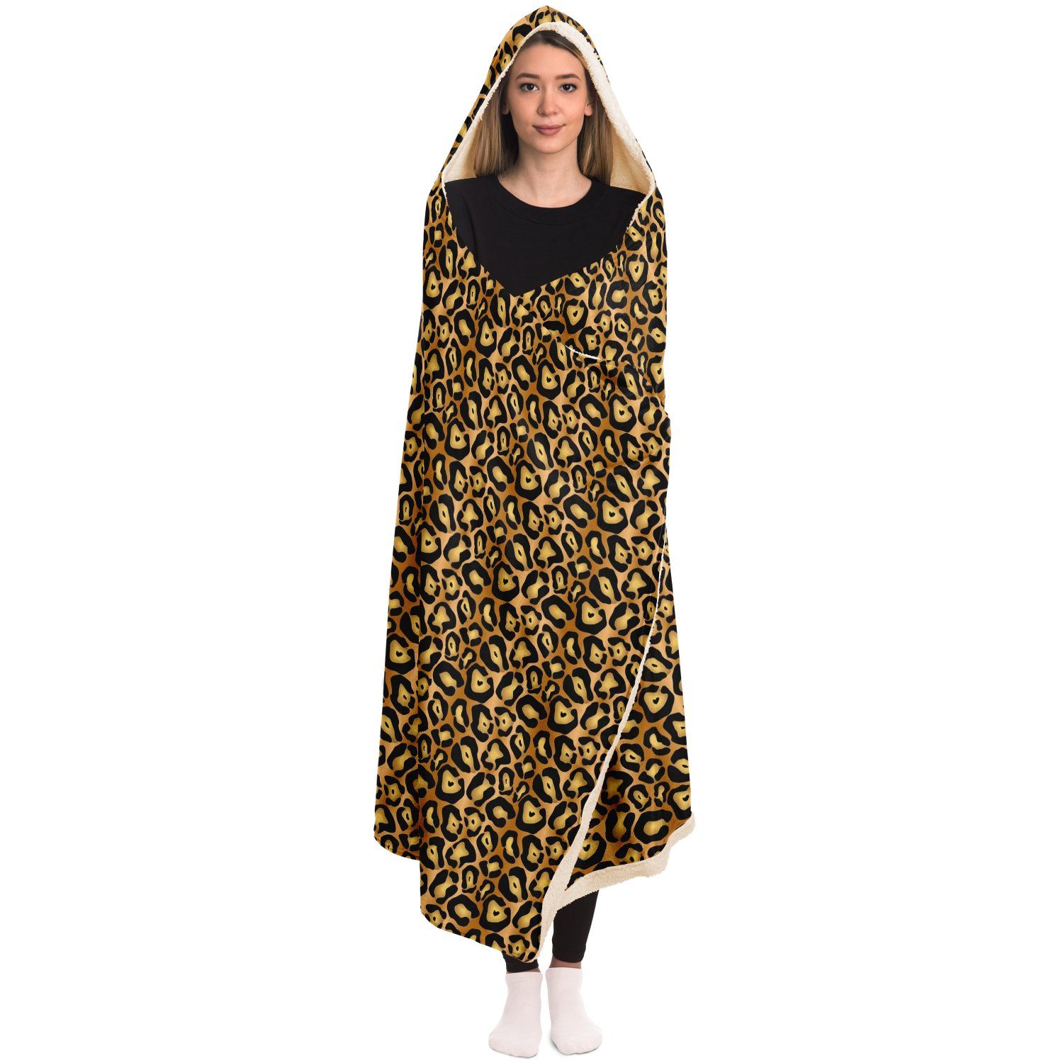 65 MCMLXV Unisex Jaguar Print Hooded Blanket - 65mcmlxv