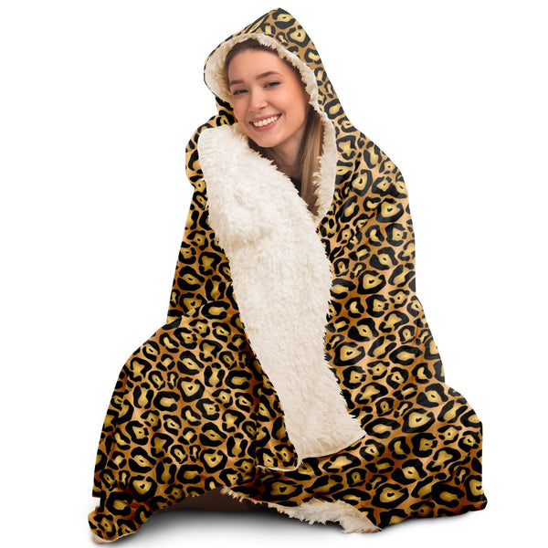 65 MCMLXV Unisex Jaguar Print Hooded Blanket - 65mcmlxv
