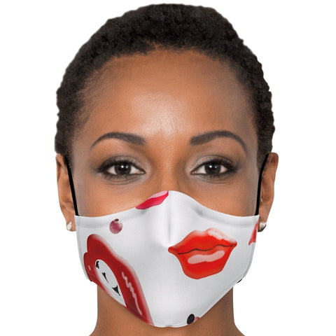 65 MCMLXV Unisex Kiss Bliss Lips Print Face Mask - 65mcmlxv