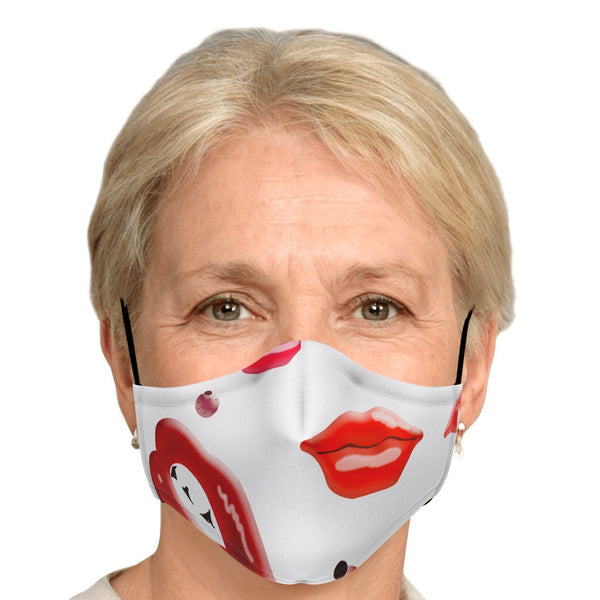 65 MCMLXV Unisex Kiss Bliss Lips Print Face Mask - 65mcmlxv