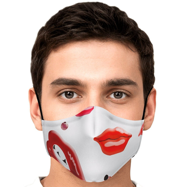 65 MCMLXV Unisex Kiss Bliss Lips Print Face Mask - 65mcmlxv