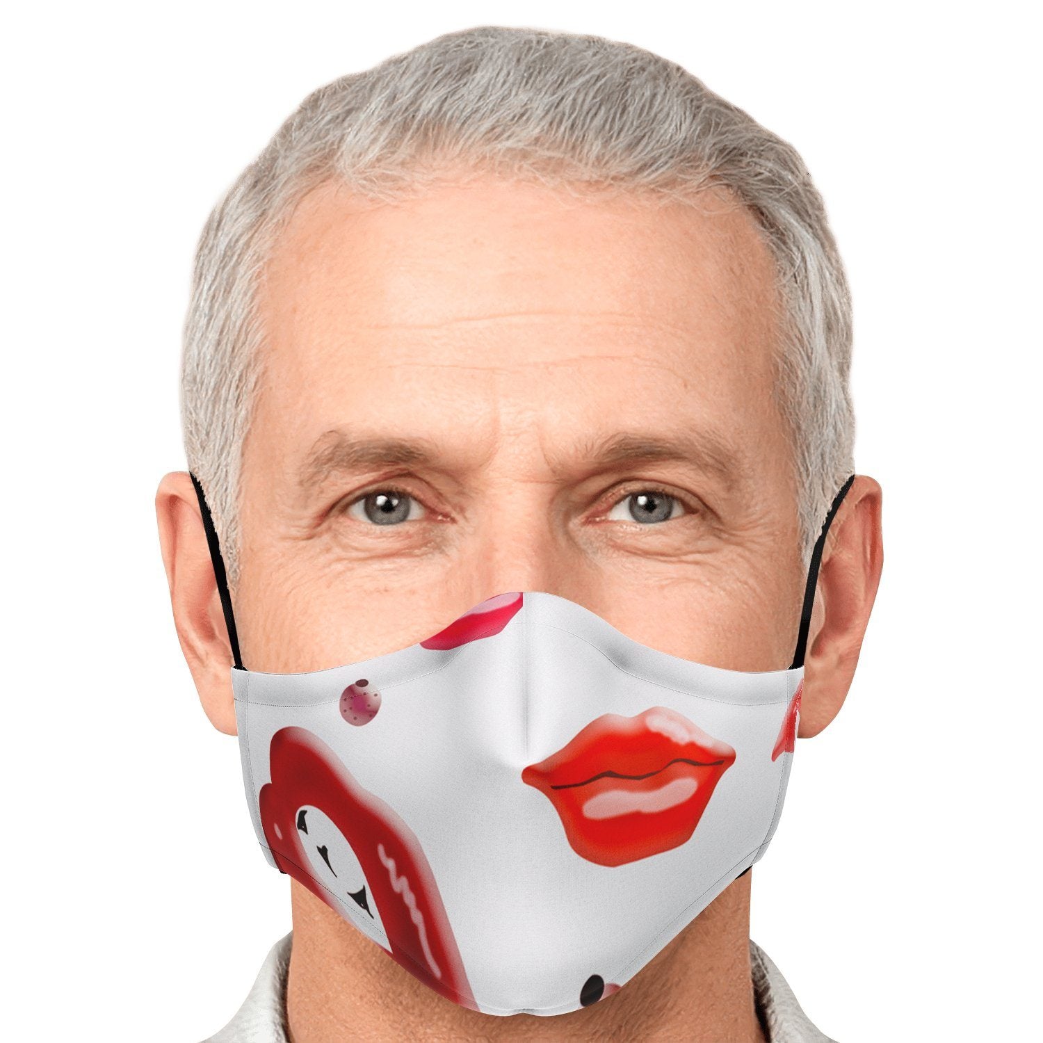 65 MCMLXV Unisex Kiss Bliss Lips Print Face Mask - 65mcmlxv