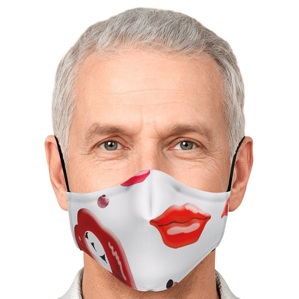 65 MCMLXV Unisex Kiss Bliss Lips Print Face Mask - 65mcmlxv