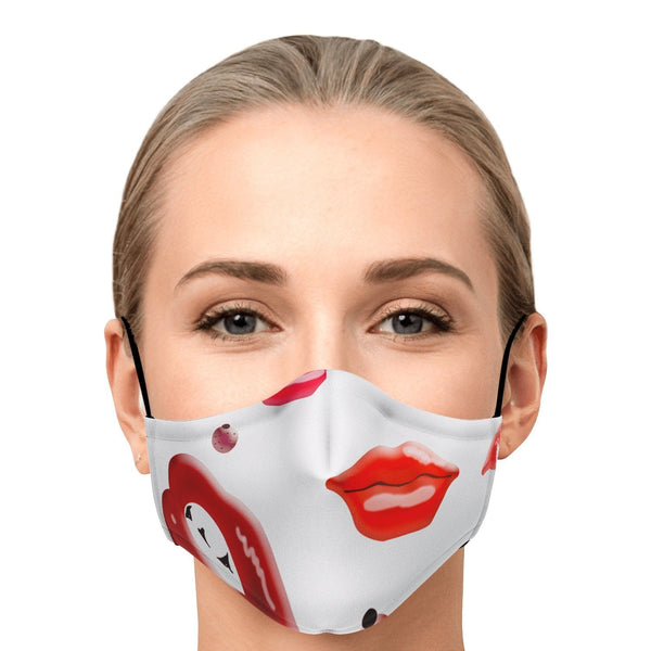 65 MCMLXV Unisex Kiss Bliss Lips Print Face Mask - 65mcmlxv
