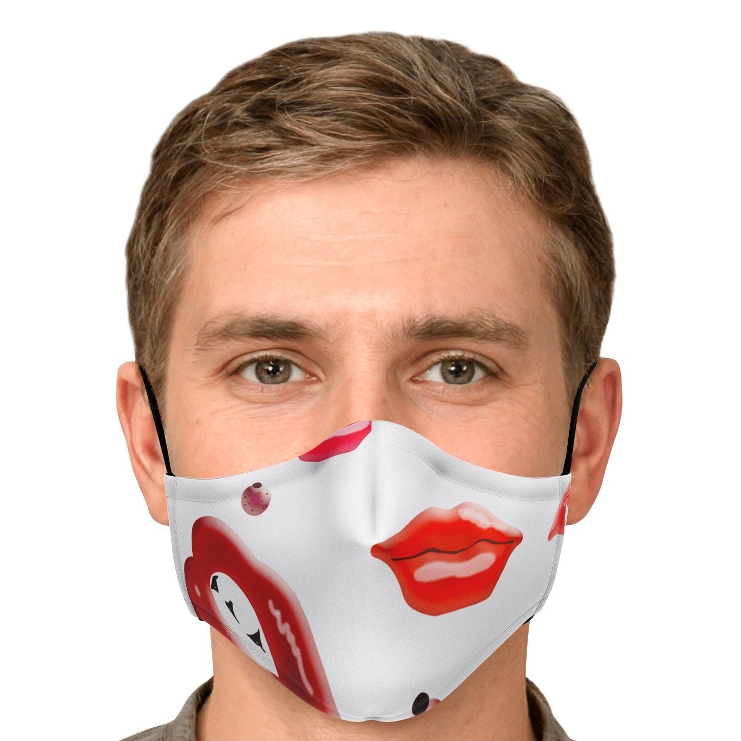 65 MCMLXV Unisex Kiss Bliss Lips Print Face Mask - 65mcmlxv