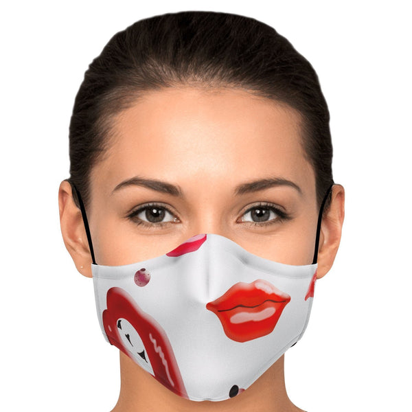 65 MCMLXV Unisex Kiss Bliss Lips Print Face Mask - 65mcmlxv