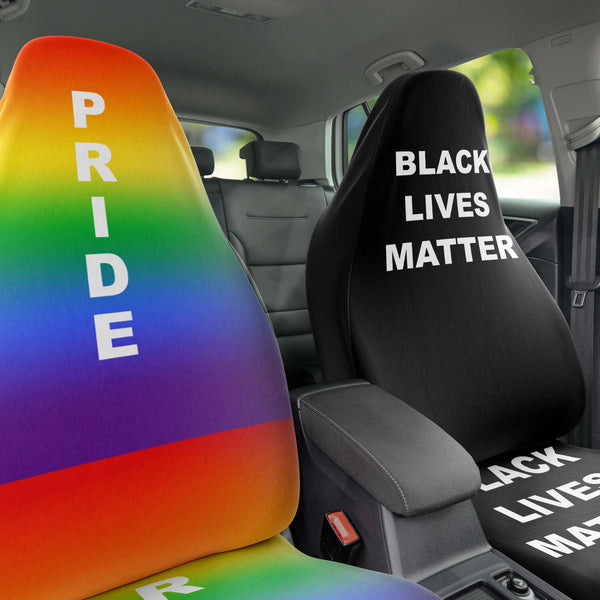 65 MCMLXV Unisex LGBT Gay Pride Black Lives Matter Print Car Seat Cover - 65mcmlxv