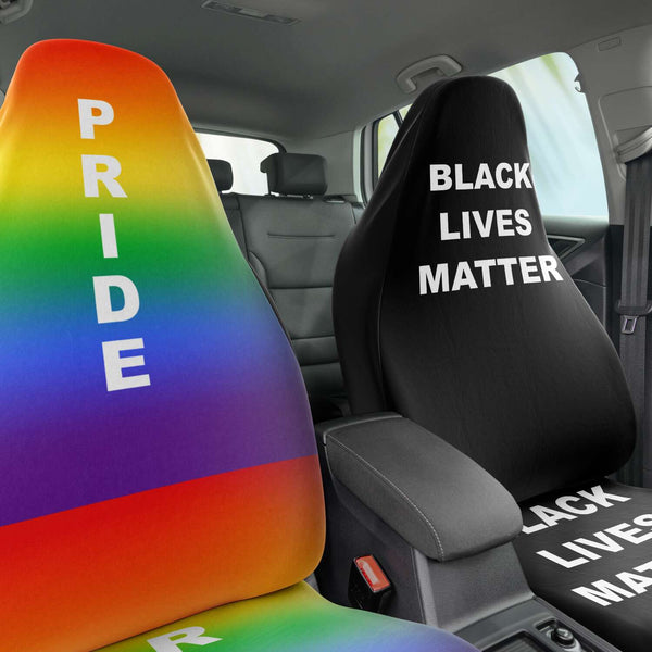 65 MCMLXV Unisex LGBT Gay Pride Black Lives Matter Print Car Seat Cover - 65mcmlxv