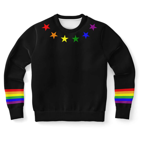 65 MCMLXV Unisex LGBT Gay Pride Rainbow Flag Print Sweatshirt - 65mcmlxv