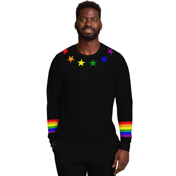 65 MCMLXV Unisex LGBT Gay Pride Rainbow Flag Print Sweatshirt - 65mcmlxv