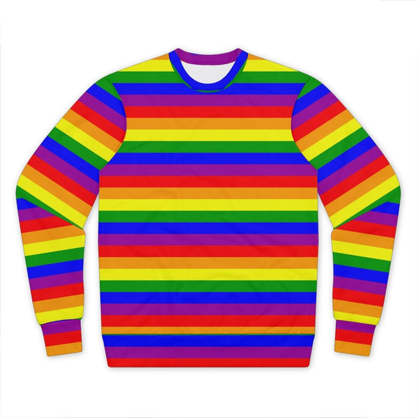 65 MCMLXV Unisex LGBT Gay Pride Rainbow Flag Stripe Performance Sweatshirt - 65mcmlxv