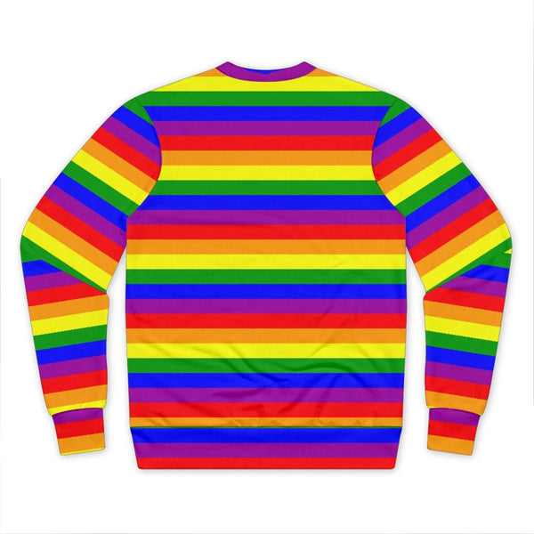 65 MCMLXV Unisex LGBT Gay Pride Rainbow Flag Stripe Performance Sweatshirt - 65mcmlxv