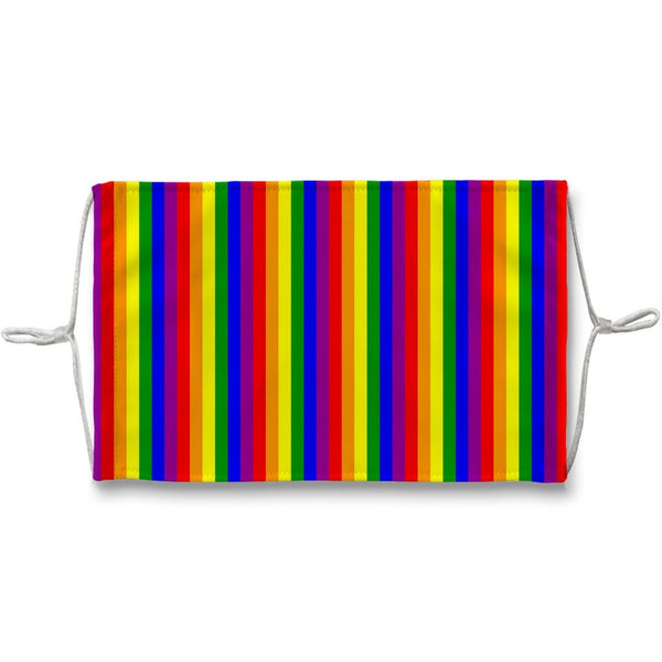 65 MCMLXV Unisex LGBT Gay Pride Rainbow Flag Stripe Print 7 Layer Face Mask - 65mcmlxv