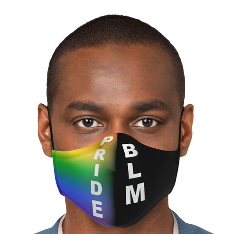 65 MCMLXV Unisex LGBT Pride - Black Lives Matter Print Reusable 2 Layer Face Mask - 65mcmlxv