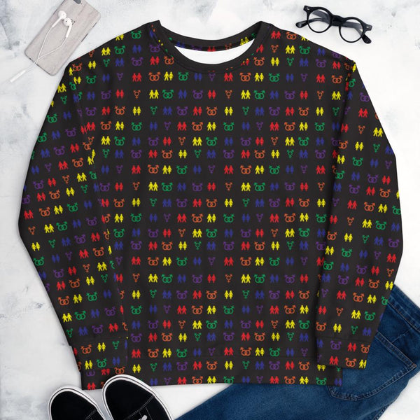 65 MCMLXV Unisex LGBT Pride Icons Print Fleece Sweatshirt Jumper - 65mcmlxv