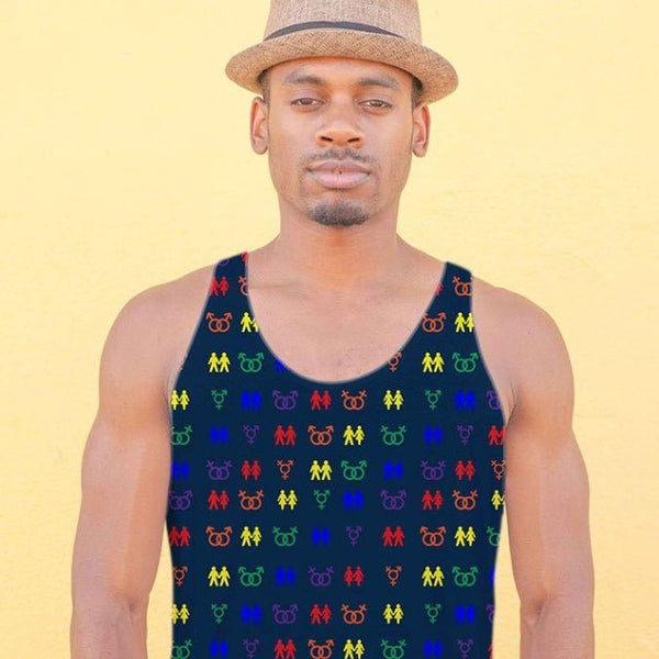 65 MCMLXV Unisex LGBT Pride Icons Printed Tank Top - 65mcmlxv