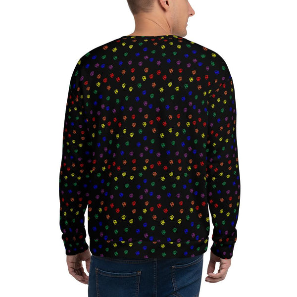 65 MCMLXV Unisex LGBT Pride Icons Toss Print Fleece Sweatshirt Jumper - 65mcmlxv