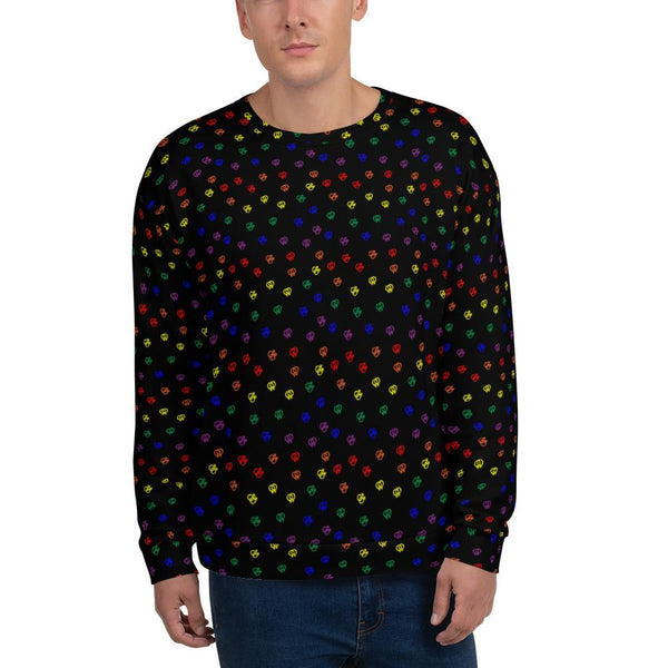 65 MCMLXV Unisex LGBT Pride Icons Toss Print Fleece Sweatshirt Jumper - 65mcmlxv