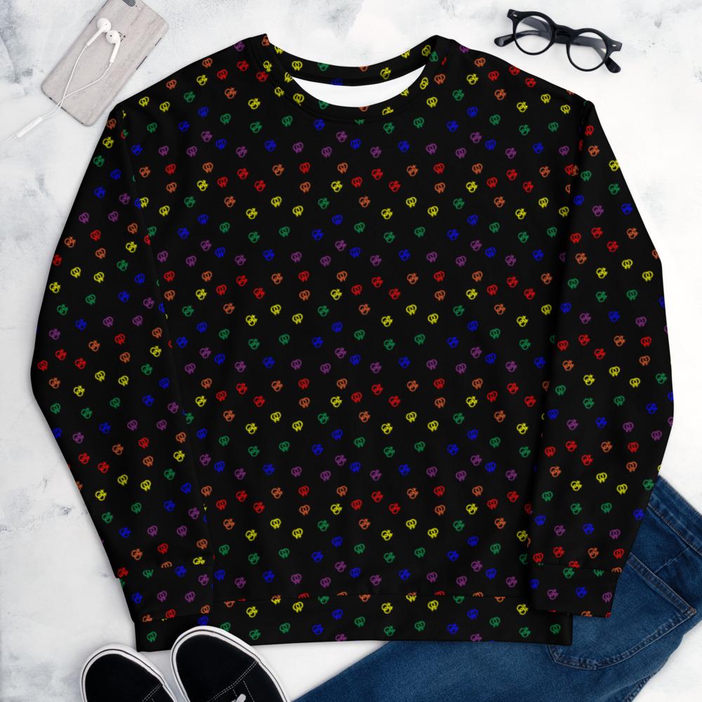 65 MCMLXV Unisex LGBT Pride Icons Toss Print Fleece Sweatshirt Jumper - 65mcmlxv