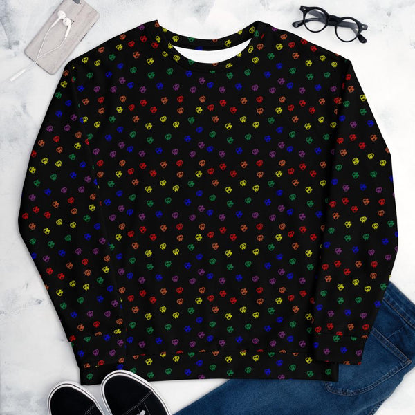 65 MCMLXV Unisex LGBT Pride Icons Toss Print Fleece Sweatshirt Jumper - 65mcmlxv
