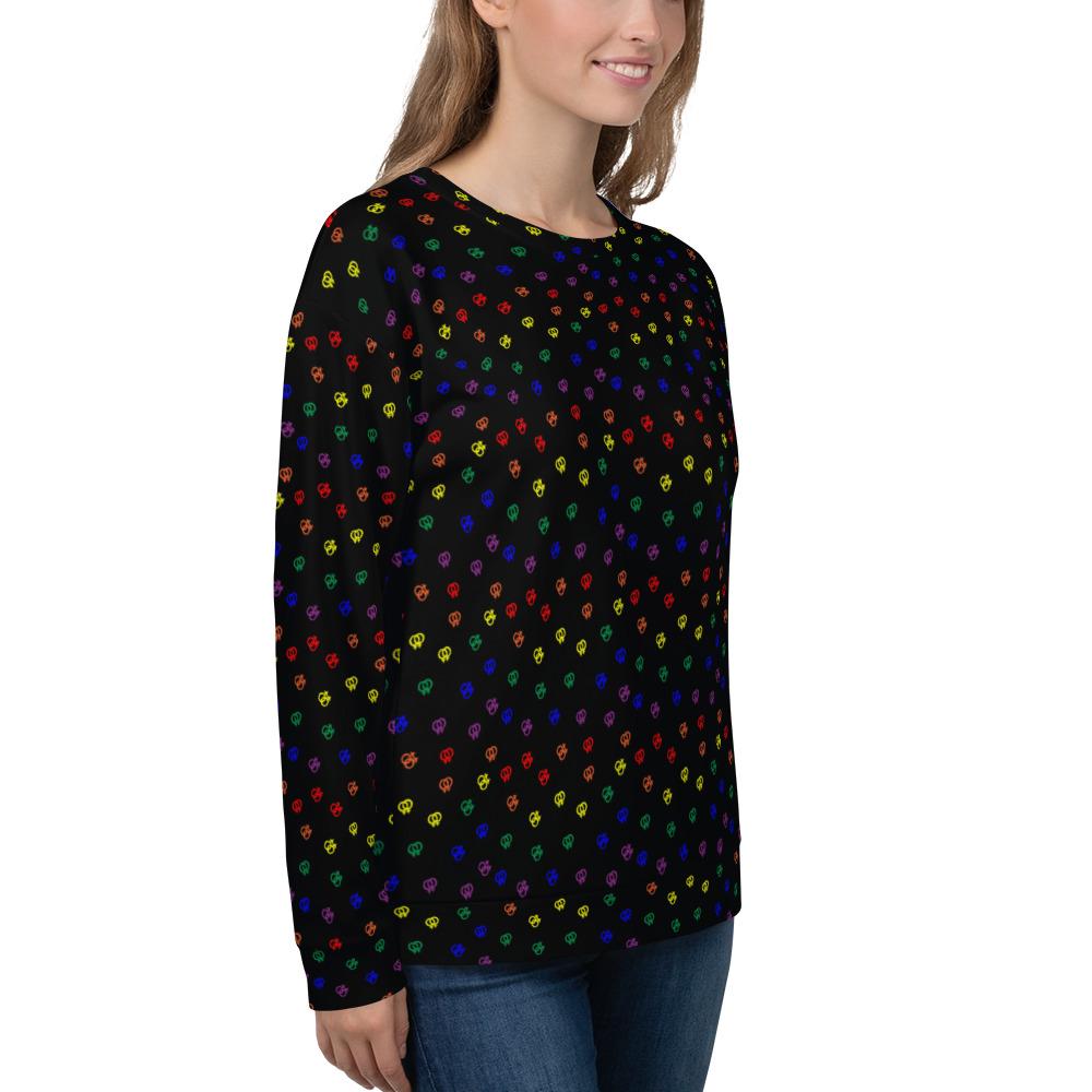 65 MCMLXV Unisex LGBT Pride Icons Toss Print Fleece Sweatshirt Jumper - 65mcmlxv