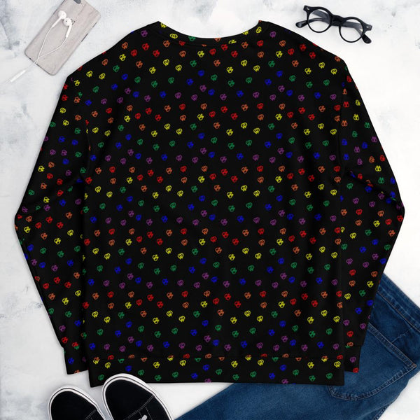 65 MCMLXV Unisex LGBT Pride Icons Toss Print Fleece Sweatshirt Jumper - 65mcmlxv