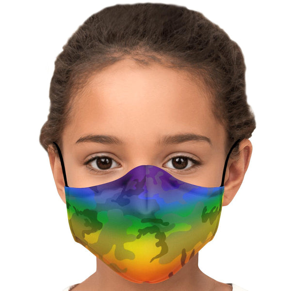 65 MCMLXV Unisex LGBT Pride Rainbow Camouflage Print Face Mask - 65mcmlxv