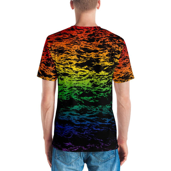 65 MCMLXV Unisex LGBT Pride Rainbow Waves Print T-shirt - 65mcmlxv